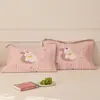 Funda de almohada de algodón puro, Par de algodón, Funda de almohada de gasa de dibujos animados, Antideslizante, Anticaída, Funda de almohada para el hogar, Paquete individual