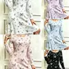 2026 Pijama Nuevo para Mujer Ropa de Casa Casual Sexy Cómodo Vestido con Estampado y Encaje Ropa de Dormir