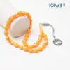 Pulseira de Contas para Oração Tasbih Estilo do Oriente Médio com 33 Contas de Acrílico e Cauda de Liga Metálica na Parte Inferior
