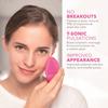 Instrumento Eléctrico de Limpieza Facial Ultrasónico Masaje Vibratorio de Silicona Instrumento Eléctrico de Limpieza Facial Masajeador Limpieza Vibratoria Poros