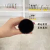 Brocha Plana para Polvos en Azul Profundo, Recomendada para Principiantes, con Cerdas de Fibra Ultrasuaves, Portátil para Fijar el Maquillaje Facial, Brocha de Maquillaje Cangzhou
