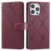 Adecuado para Redmi Note14 Funda para Teléfono en Forma de Diamante 14C Funda de Cuero para Teléfono Xiaomi 15 Funda Plegable Hecha a Mano Funda Protectora