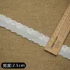 Encaje bordado de algodón de stock de fábrica, accesorios de encaje decorativos para ropa, juguetes y ropa de muñecas