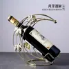 Estante de vino para el hogar, estante de vino decorativo, soporte para botellas de vino, estante de vino de estilo europeo, estante de vino para el hogar, pieza decorativa