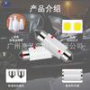 Luz LED de techo para coche cerámica de doble punta 3030 2smd luz de puerta luz de matrícula luz de maletero luz de lectura