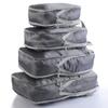 Set de Cuatro Piezas de Bolsa Organizadora de Ropa para Maleta de Gran Capacidad para Viajes de Negocios Bolsa Portátil Comprimida para Almacenamiento de Ropa Interior de Viaje