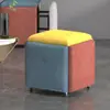 Fabricante de Taburete Cubo de Rubik Venta al por Mayor Sofá Cinco en Uno Taburete Pequeño Almacenamiento Combinable Taburete Cuadrado Taburete para Cambiar Zapatos en la Entrada Taburete