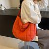 Bolso bandolera nuevo de rombos para mujer, gran capacidad, bolsa de tela para clase de estudiante, bolsa de tela de nailon para el trabajo, bolso de hombro simple Rui camp