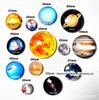 Ímãs de Geladeira de Vidro Cristal dos Oito Planetas do Sistema Solar Personalizados Ajudas de Ensino de Astronomia Espécimes Adesivos Magnéticos Lembrancinhas de Presente