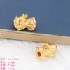 Acessórios Antigos Fa Sha Dourados Pixiu da Sorte Contas de Transferência Bracelet Oito Direções para a Riqueza Cordão da Cabeça Ao Vivo Acessórios DIY em Lote