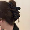 Horquilla Maillard Wave Frosted Grab Clip Temperament para mujer, con clip de tiburón en la parte posterior de la cabeza, 2024, nueva horquilla para la cabeza