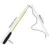 Caña de Pescar Telescópica de Tres Secciones para Juguete de Gato Palo Juguete para Gato Reemplazo de Cabeza de Pluma DIY Caña Telescópica Juguete para Gato Venta Caliente