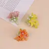 Flor artificial flor de begonia cabeza de flor diy flor hecha a mano tocado para el cabello pasador de pelo floral decorativo simple fresco flor de seda cabeza de flor pequeña