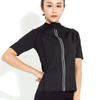 Conjunto de Chándal para Mujer, Sudadera de Manga Corta para Yoga, Pantalones de Fitness que Inducen el Sudor, Sudadera Deportiva de Running de Nueve Puntos, Chaqueta de Sudoración, Conjunto de Chándal