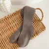 Medias para Niñas Estilo Primavera y Otoño Color Sólido Rayas Verticales Leggings Infantiles Versátiles de Colores Calcetines Bodysuit para Niños Pequeños y Medianos