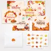 Hk007-T Pegatinas Redondas Decorativas de Acción de Gracias Sellos Adhesivos para Sobres de Tarjetas de Felicitación Pegatinas Redondas de Sello