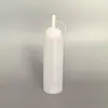 Botella de Plástico para Exprimir Salsa Grado Alimenticio Comercial Botella para Ketchup Mermelada Aderezo de Ensalada Olla de Aceite de Cocina Botella de Salsa de Soja Botella para Exprimir