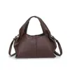 Bolso plisado con forma de nube nuevo transfronterizo, bolso retro tipo dumpling, bolso tote ligero, bolso de hombro/bolso cruzado de cuero suave casual y versátil