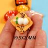 Juguete de Comida Estilo Japonés Pastel de Pizza Materiales DIY de Resina Pegamento de Crema Pegatinas Decorativas para Fundas de Teléfono Accesorios para el Cabello Hechos a Mano