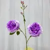 Arreglo de Escena con Flores Artificiales, Rosa Artificial, 2 Rosas Austin, Decoración con Flores Artificiales, Rosas de Dropshipping Transfronterizo