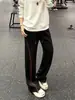 Pantalones Casuales Pesados de Corte Recto Holgados para Hombre Otoño Americanos Limpios con Hoja Curva Línea Hasselblad Pantalones Deportivos