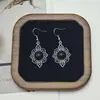 Aretes de Turquesa Europeos y Americanos Nuevos Aretes de Borla Bohemios Aleación Geométrica Retro Elegante Exagerada Joyería para la Oreja