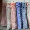 Peluche de Conejo Grande de Dos Tonos, Piel Sintética de Conejo Súper Suave, Ropa de Piel Sintética Deslavada Blanca y Deslavada, Juguetes, Zapatos, Telas para Equipaje