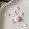 Accesorios de Uñas Artísticas Tendencia en Línea: Pajaritas Versátiles de Colores Mate 3D Decoraciones para Uñas de Resina DIY