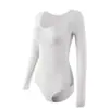 Venta Caliente Ropa Interior de Color Sólido Europea y Americana de Amazon para Mujer con Lazo Adelgazante Talla Grande Cadera Manga Larga Ropa Interior Moldeadora Sin Costuras