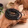 Atacado do Fabricante Pulseira de Obsidiana 108 Contas Dragão e Fênix Pulseira Masculina e Feminina Joias Suprimento ao Vivo
