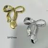 Joyería de Oso con Lazo Galvanizado Pasador Accesorios Funda para Teléfono Celular Zuecos Zapatos Peludos Material de Manualidades Parche