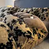 Conjunto de quatro peças de estilo luxuoso com pele sintética de coelho, inspirado em Melard, e um conjunto de três peças de veludo de leite para e-commerce transfronteiriço de comércio exterior