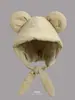 Gorro Quente de Outono e Inverno, Estilo Despojado, À Prova de Frio e Vento, Versátil, Tamanho Grande para Circunferência da Cabeça, Chapéu de Lã Tricotado, Caimento Solto
