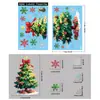 Pegatinas de Navidad Cristal de Hielo Copo de Nieve Pegatinas para Vidrio Transfronterizo Amazon Lazo Árbol de Navidad Pegatinas Electrostáticas Venta al por Mayor