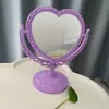 Espejo de Maquillaje, Espejo de Tocador para el Hogar, Espejo de Escritorio Giratorio de Doble Cara Tipo Princesa, Espejo de Escritorio para Dormitorio de Estudiantes, Espejo de Maquillaje para Niñas