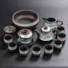 Diseño de Paisaje en Arcilla Morada Creativo Juego de Té Kung Fu con Gaiwan, Regalo de Oficina de Alta Gama para Reuniones Anuales de Empresa y Eventos de Apertura