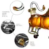 Botella de Vino Vacía de Vidrio de Borosilicato Alto, Botella de Vino Hueca del Zodíaco, Botella de Vino con Forma de Buey del Zodíaco Doce, Recipiente de Vino Transparente