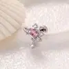 Nuevos Pendientes Hensen Corazón Estrella de Zirconia Pista de Carrera Cruz Niche Estilo Ins Perforación de Cartílago Clavos de Hueso del Oído