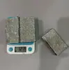 Personalidade de celebridade da internet aço inoxidável cravejado de diamantes forro de flanela porta-cartão de banco porta-armazenamento de cartões de visita pessoais da empresa cartão da moda