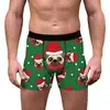 Suministro Transfronterizo Ropa Interior Masculina Europea y Americana Navideña Divertida Ropa Interior Hip-Hop Impresión Digital 3D para Hombre Calzoncillos Bóxer para Hombre