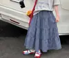 Conjunto de Verão Estilo Coreano para Meninas 2026 Novo Estiloso Crianças Médias e Grandes Moda Saia Xadrez de Manga Curta Conjunto de Duas Peças