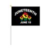 Bandeira de Mão do Festival de Junho Comemorando o Dia da Libertação Negra Dia da Independência Dia Livre Lua Histórica Negra Africana Bandeira