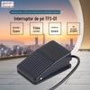 TFS-01 interruptor de pedal de concha de plástico 2 metros com soquete universal USB pedal interruptor de pedal acessórios para máquinas-ferramentas