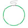 Collar de Semillas de Margarita Coloridas Estilo Europeo y Americano para Mujer, Gargantilla Versátil, Cadena para Clavícula Hecha a Mano con Cuentas, Venta al por Mayor Transfronteriza