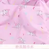 Tecido de Algodão e Seda Algodão Artificial Tecido Fresco Respirável para Bebê Menina Tecido de Seda Estilo Algodão Pijama Infantil Branco