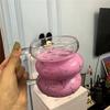 Vaso de uva creativo de alto borosilicato con asa, resistente al calor y al viento, transparente, para café, zumo de fruta, regalo