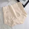 Ropa interior de algodón puro para mujer de verano, de cintura alta, levanta glúteos, aplana abdomen, entrepierna de seda, shorts tipo triángulo cómodos y transpirables para mujer, estilo delgado