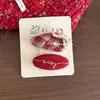 Excelentes Pinzas para el Cabello de Tela a Cuadros de Año Nuevo, Pinzas de Cocodrilo Dulces con Lazo para Niños, Gomas para el Cabello de Alta Elasticidad, Accesorios para el Cabello