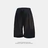 Shorts Casuais Masculinos Novo Estilo, Shorts Esportivos de Cinco Pontos, Shorts Largos de Cor Sólida, Shorts de Praia, Conversível