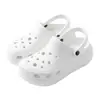 Zapatos Perforados de Suela Gruesa para Mujer, Sandalias de Tacón Alto para Mujer, Chanclas de Verano tipo Nube con Soporte de Arco de Eva, que Aumentan la Altura